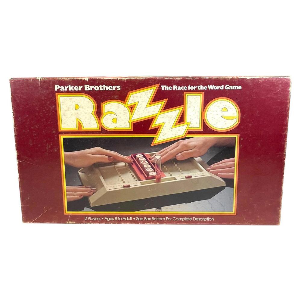 Vintage Razzle 1981 Parker Brothers Complete Word Race Game Retro Classic